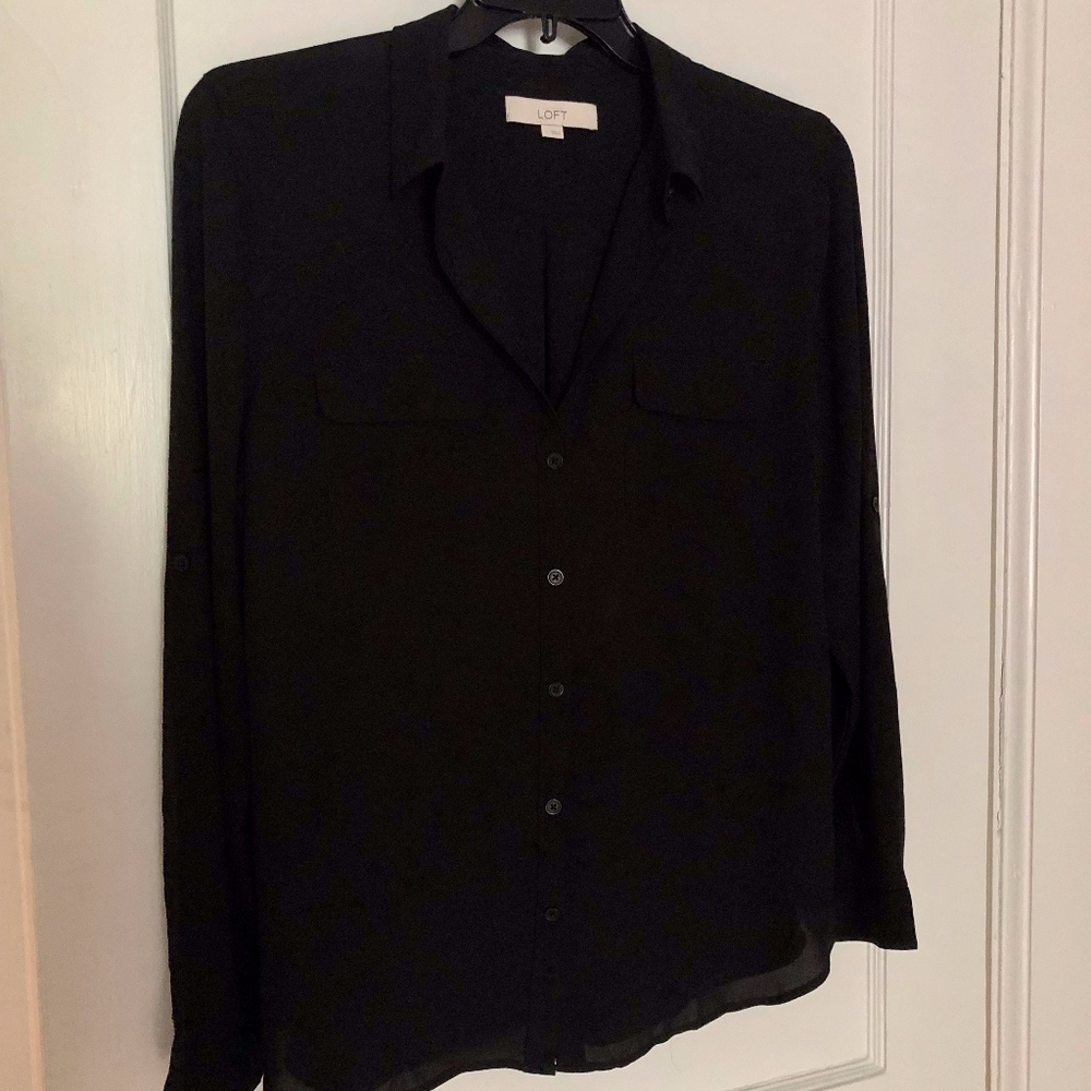 Loft Size L Black Top